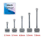 50Pcs/Box Dental Orthodontic Bondable Crimpable Hooks Sliding Long Short Type Multi-Function Long Hook Fixed On Archwire Bracket