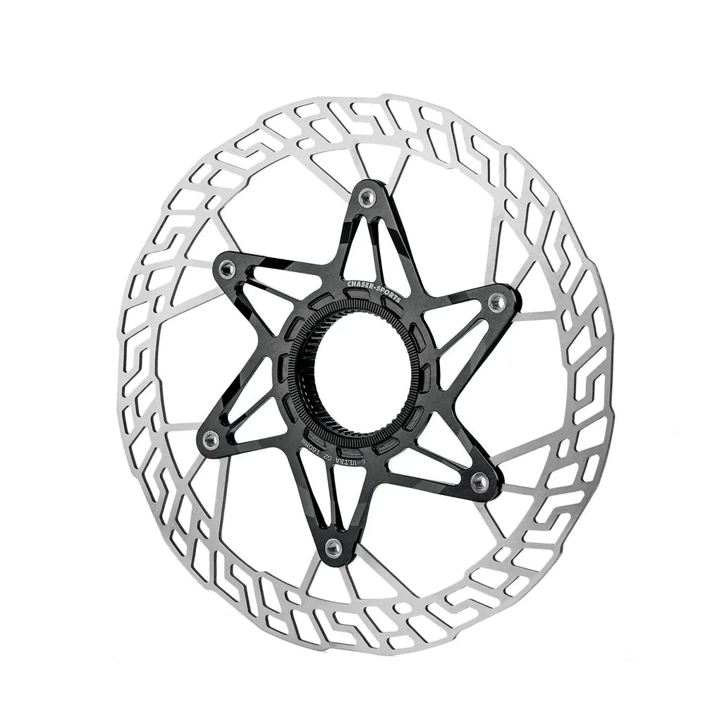 Chaser New 6-ULTRA G2 Ultralight Center Lock Disc Brake Discs Road Bike Gravel Disc Brake Disc 160/140mm Without Locking Cover