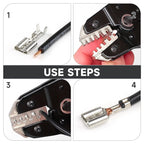 SN-68B Crimps Plug JST ,TE,XH,SM,VH,PH,Molex Terminals Ratchet Crimper Pliers For 0.08-1.5mm²(28-16 AWG) Wires Tool