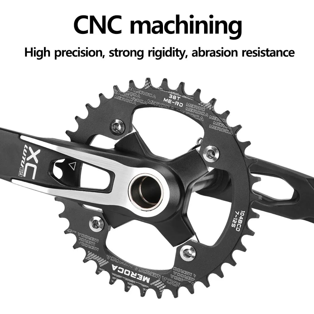 Hollowtech connecting rods 104 bcd 24mm MTB Integrated crankset 170mm mountain bike lightweight crank arm Monoplate cranks