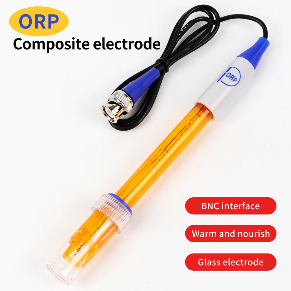 PH ORP Replacement Probe Aquarium Hydroponic Laboratory PH Meter Electrode Oxidation-Reduction Potential Test BNC Q9 Connector