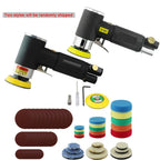 WENXING Orbit Air Sander Mini Pneumatic 1"/2"/3" Grinding Machine set for Car Polishing High Speed Air Powered Polisher air tool