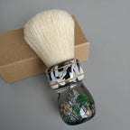 DSCosmetic 30mm Boar Bristle Shaving Brush, Resin Handle Wet Shaving - Black Great Wall