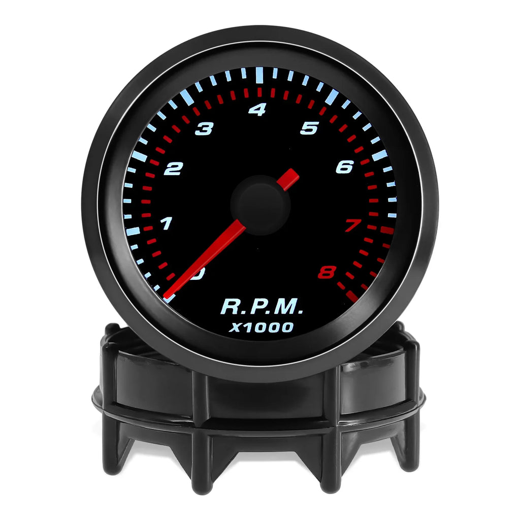 2" 52mm Digital Car Boost Meter Water Temp Oil Temp Oil Pressure RPM Tachometer Voltage Vacuum For 12V Car Smoke Lens Gauge
