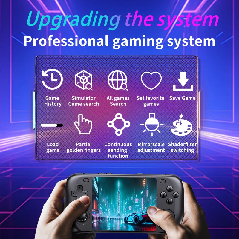 H36S Retro Video game console 3.5inch IPS Screen handheld game console 128GB Built-in 20000+ Classic Games Portable Joystick