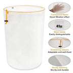 5 Gallon Reusable Filter Bag with Screen, Top Opening, Hydroponics Gardening, 25-220 Micron