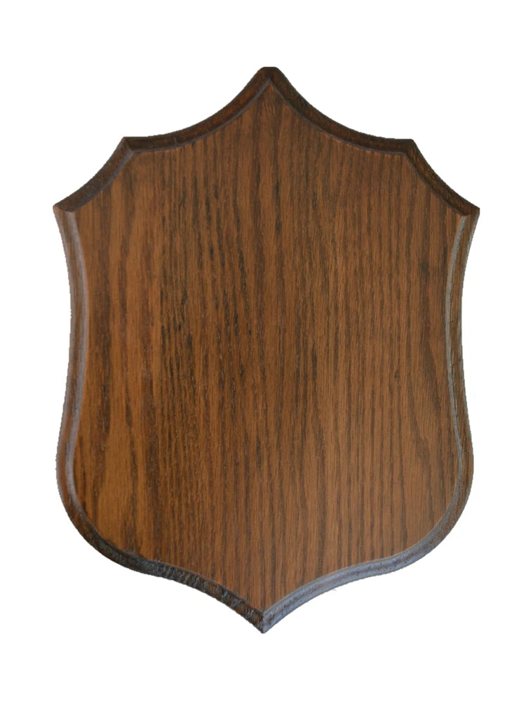 Deer Trophy Shield Roe Solid Oak Trophy Plate Buck Wooden Shields for Deer Trophies Plaque Antler Mount Shield Plaque