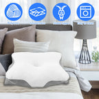 Butterfly Cervical Neck Pillowcase Cover, Soft Smooth Fabric, Ergonomic Pillow Cover