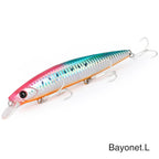 TSURINOYA 4PCS Ultra Long Casting Saltwater Sinking Minnow Sea Fishing Lure BAYONET 135mm 26.4g Seabass Mackerel Hard Bait