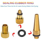 21/30Pcs Bicycle Tire Inflator Tube Needle & Air Hose Adapter Kit - Pump Connectors for Bike Repair & Basketball Valves
