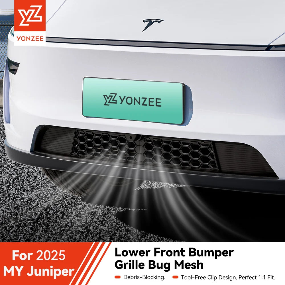 YZ Car Anti-insect Front Mesh Grille Mesh for Tesla Model Y Juniper 2025 Air Inlet Vent Cover Grille Guards Protector Cover
