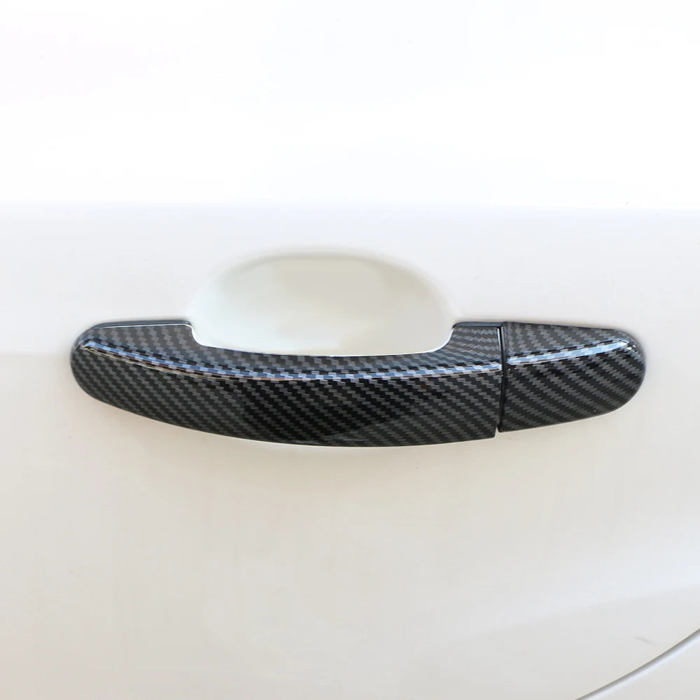 Door Handle Cover for Ford Focus 2 MK2 2005 - 2011 Focus 3 MK3 2012 - 2018 Car Door Handles 4Pcs Carbon Fiber Sticker Trim