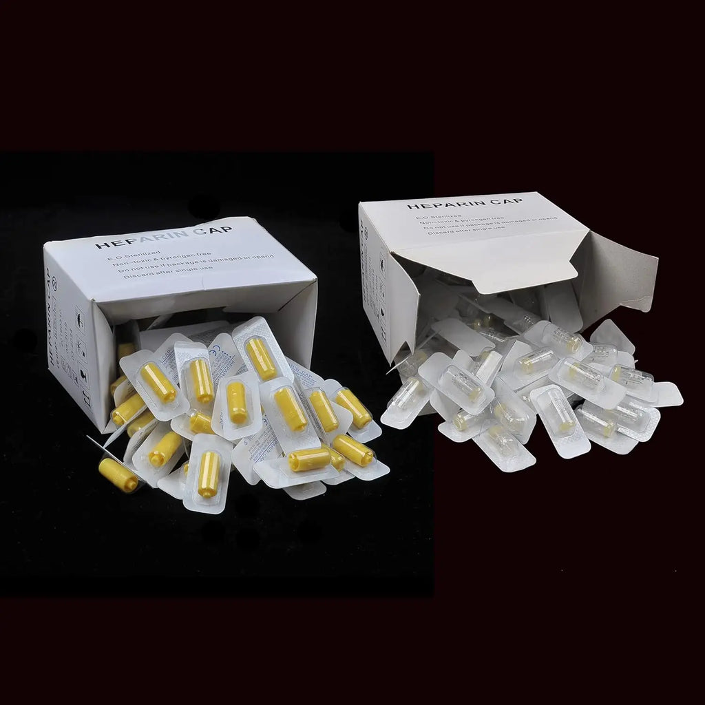 100PCS Heparin Cap for Animals IV Catheters Cannulas Heparin Caps For Dog Cat Pet Veterinary Supplies