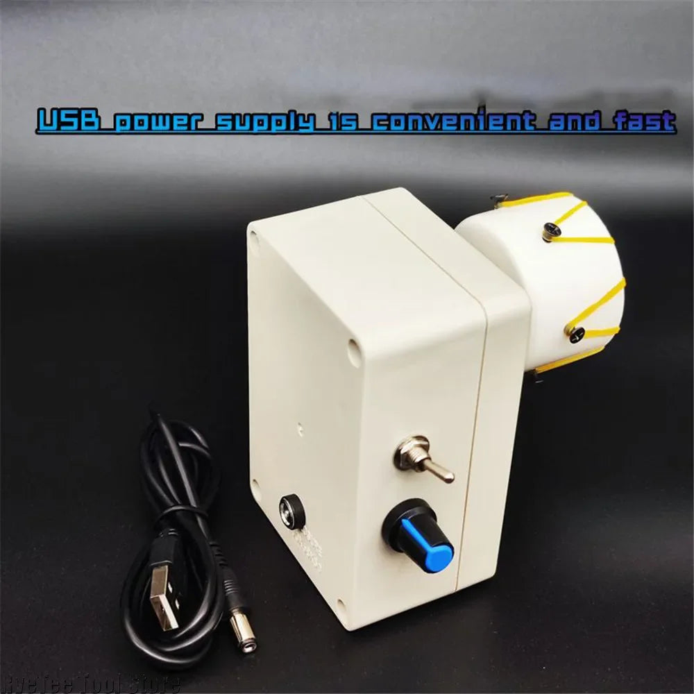 Epoxy Resin Gluing Machine DIY Adjustable 0-50RPM Wire Wrapping Machine Fishing Rod Winding Equipment