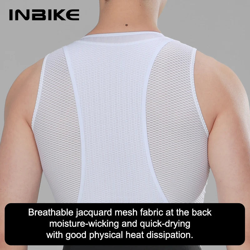 INBIKE Men's Cycling Bib Tights Padded Riding Bike Bib Toursers Pants with Pocket Man MTB Biking Bicycle Long Leggings Clothing