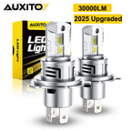 2025 NEW AUXITO 30000LM H4 LED Lights Bulb 9003 HB2 LED Headlights High and Low Beam with Fan Wireless 60W Car Headlamp 12V 2Pcs