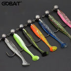 14PCS Gear Kit 10PCS Soft Lure 5.5cm 7cm 10cm T Tail Worm 4PCS Jigging Head Hook 3g 5g 10g Metal Jig Fishing Pesca Swimbait Bait