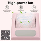 Professional Powerful Nail Duster Exhaust Fan for Nail Art Vacuum Collector Gel Nail Duster for Nail Art Salon Equipment