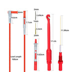 Cleqee P1033B Automotive Multimeter Test Leads Kit with Wire Piercing Puncture Probes 4mm Banana Plug Test Leads Test Probes