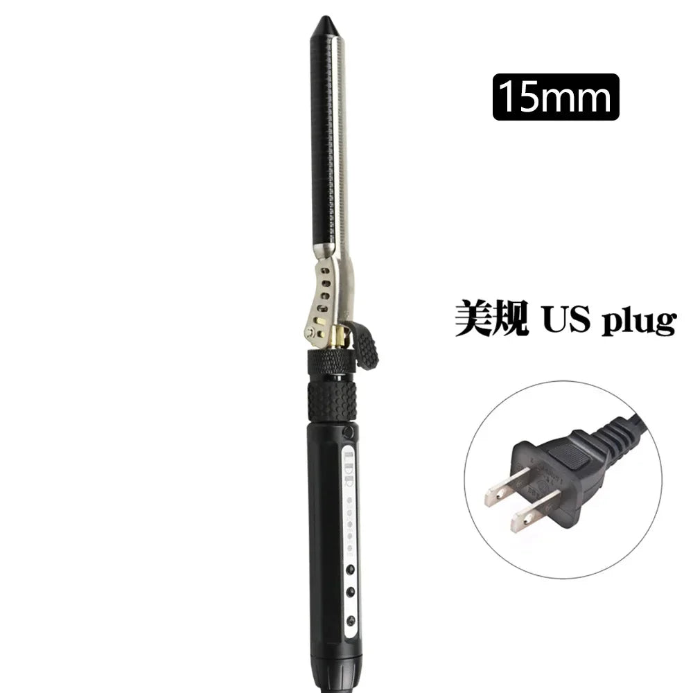 Bestseller Small Curling Iron 7mm Clip Rotatable Short Hair Fluffy Wool Roll Mini Curling Iron