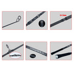 BIUTIFU 2Tips Carp Fishing Rod 3.5lb 7Sections 4.2/3.6/3.0m 30t Carbon Fiber Travel Throwing 60-150m Shore Casting Spinning Pole