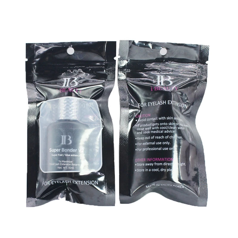 15ml IB Super Bonder V2 Transparent Curing Fixing Agent for Eyelash Extensions Primer Adhesive Lash Grafting Bonding Tool