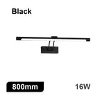 Modern Interior Wall Lamp 80 100cm Led Apply wall light Black Silver Bathroom Lighting Wall Mounted Picture Light Wall Sconce