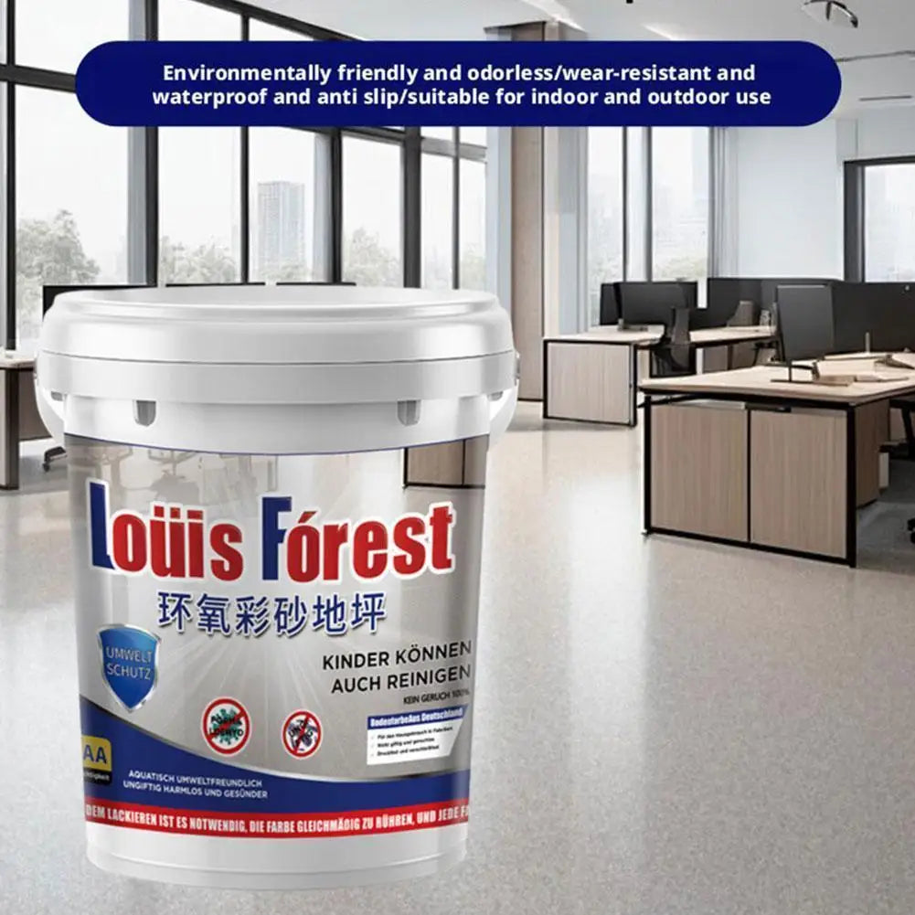 Self-Leveling Cement Floor Paint, Imitation Marble, Anti-Slip Wear-Resistant, Blue/Gray/Pink/Yellow