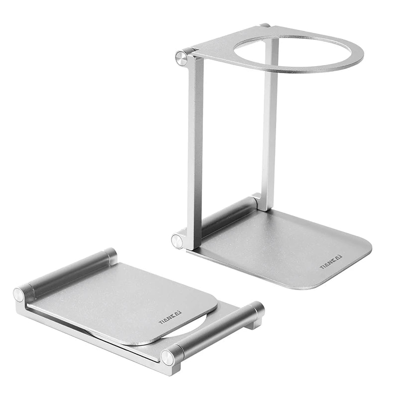 Foldable coffee machine stand aluminum alloy drip filter metal espresso machine base suitable for travel, portable home use