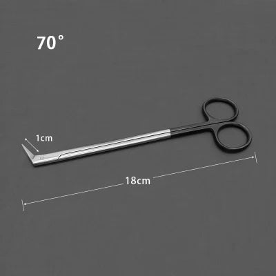 Potts Cut Angle Vascular Scissors Microscopic Coronary Artery Stainless Steel Microscopic Beak Scissors