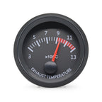 52MM Gauge 12V Water Temp Oil Temp Gauge Oil Press Fuel Volts Gauge Air Fuel Ratio Boost Exhaust Temp Meter Black Face Gauge