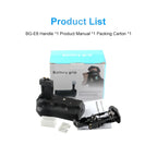 BG-550D BG-E8 Vertical Battery Grip for Canon EOS 550D 600D 650D 700D Rebel T2i T3i T4i T5i Anti-slip Stable Shooting