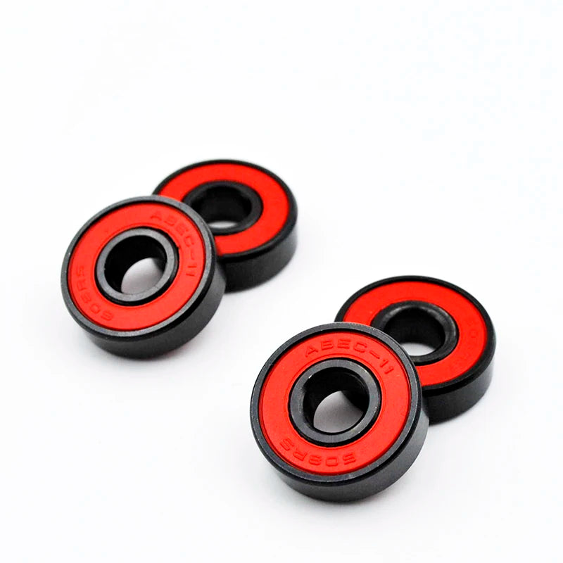 8pcs 608 2RS Hybrid Ceramic Ball Bearing 8*22*7 mm High Speed Roller Skate Skateboard Wheel Miniature Longboard Bearings