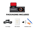 Ultra HD 4K Car Front Dash Cam Mini WIFI DVR Black Box Room With 24H Parking Monitor Night Vision,GPS/Rear View Camera Optional