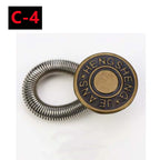 30-1PC Detachable Jeans Waist Adjustment Buckle Metal Button Extender for DIY Pants Jeans Free Sewing Waist Extenders Buttons