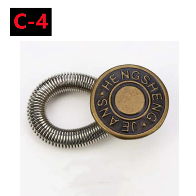 30-1PC Detachable Jeans Waist Adjustment Buckle Metal Button Extender for DIY Pants Jeans Free Sewing Waist Extenders Buttons