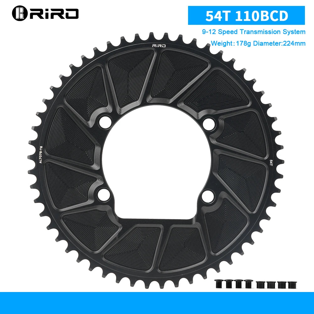 RIRO 110 BCD bike Chainring 46T 48T 50T 52T 54T 56T 58T Road Bicycle Chainwheel 9/10/11/12S for SHIMANO R7000 R8000 R9100