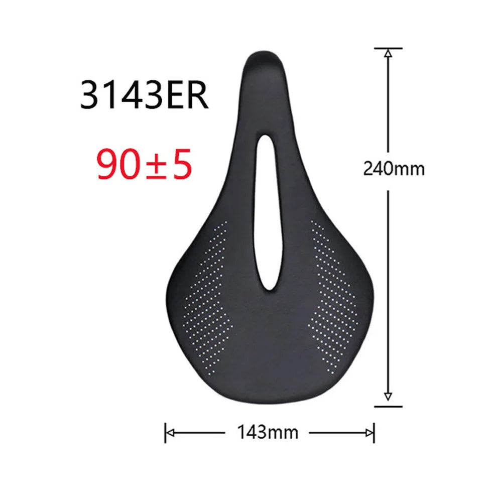 New 89g EVA Carbon Bike Saddle Comfortable Ultra-Light Saddle MTB Saddle 7x7mm Racing Bicycle Bicycle installation 240*143MM