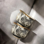 160ML Ru Kiln Landscape Porcelain Gaiwan Set For Tea Tureen Teaware Cup Chinese Yellow Ceramic Opening Tea Bowls Tea Ceremony