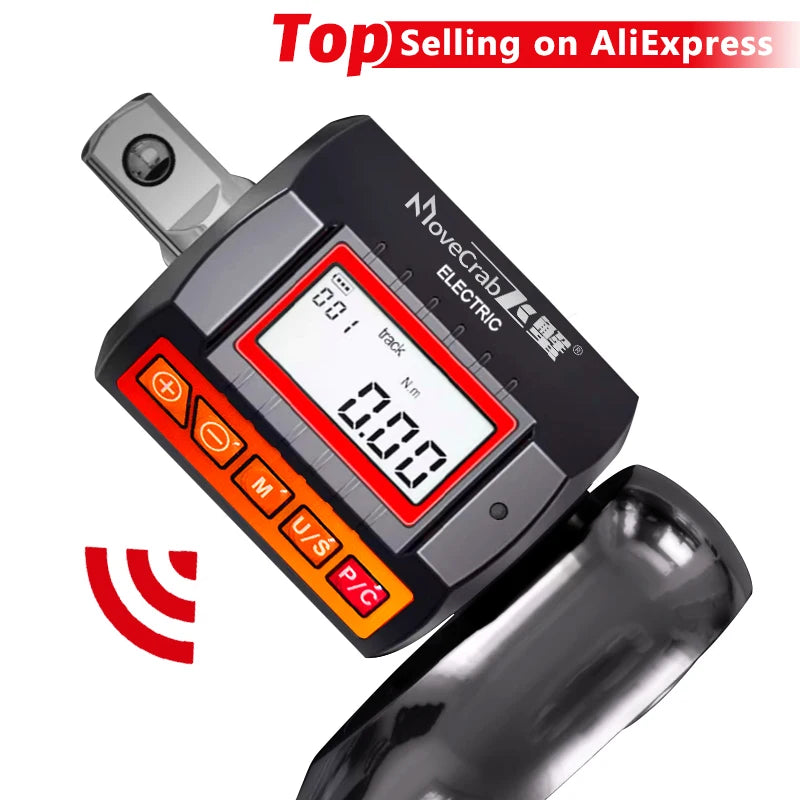 MoveCrab Digital Torque Adapter 1/2"Drive Include Adapters for 3/8" and 1/4" Electronic Torque Wrench Bike Set Car Repair Bike
