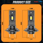 H7 LED Bulb High Power Car Headlight 800W 7035 CSP CANBUS Fog Lights for Automobile Mini Wireless 1:1 Fit LED Headlamp Plug&Play