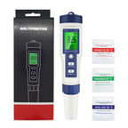 Professional Water Quality Tester 5 In 1 TDS/PH/EC/Temp /Salinity Meter Water Analyzer for Pools Drinking Water Aquarium Monitor