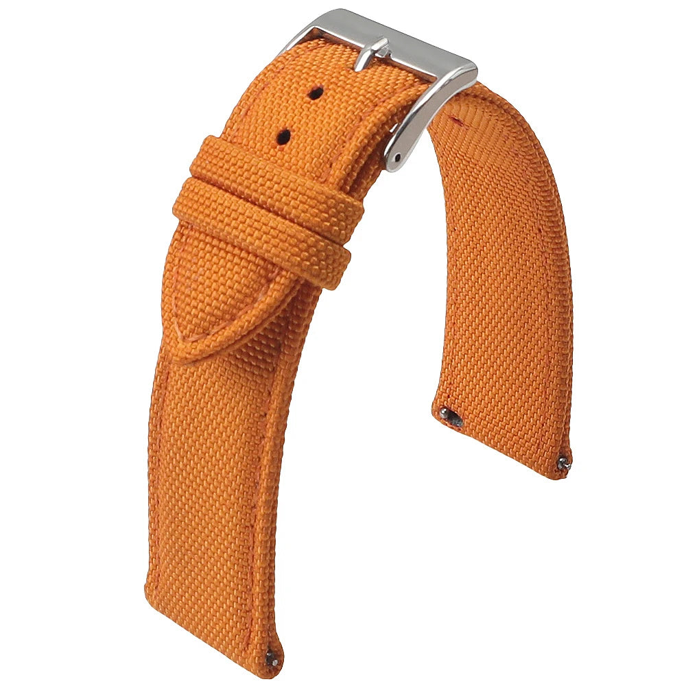 18mm 19mm 20mm 21mm 22mm 24mm Waterproof Sailcloth Watch Strap Two-Sided Nylon Watchband Quick Release Band Sport Belt For Men
