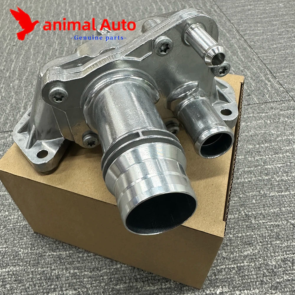 Aluminum thermostat for Land Range Rover Sport Discovery LR3 LR4 Jaguar XF 2.7 3.0 diesel Housing Water Outlet LR073372