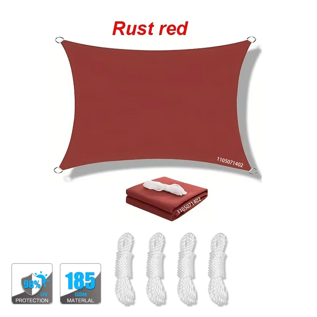 Rust red / 300x300cm