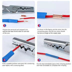 250pcs GT Copper Connecting Pipe Wire Joint Small Copper Tube Terminal Cable Lug Bootlace Ferrule Kit with Crimping Pliers