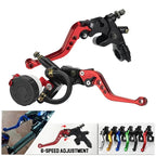 Universal 7/8in 22mm CNC Aluminum Hydraulic Brake Clutch Master Cylinder Lever, 1pc