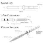 Pine64 Pinecil V2 TS100 TS101 Electric Soldering Iron Tip Replacement Various Models Tips Series ST-B2/BC2/K/KU/J02/D24/C4/I