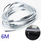 High Quality ABS Chrome Plated 6mm Car Chrome Trim Car Exterior Door Edge Decorative Strip Anti-collision