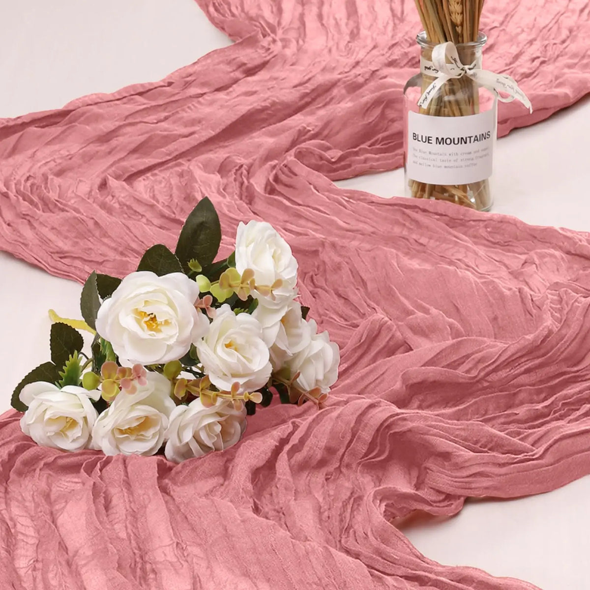 dusty rose / 4pcs 90X400cm